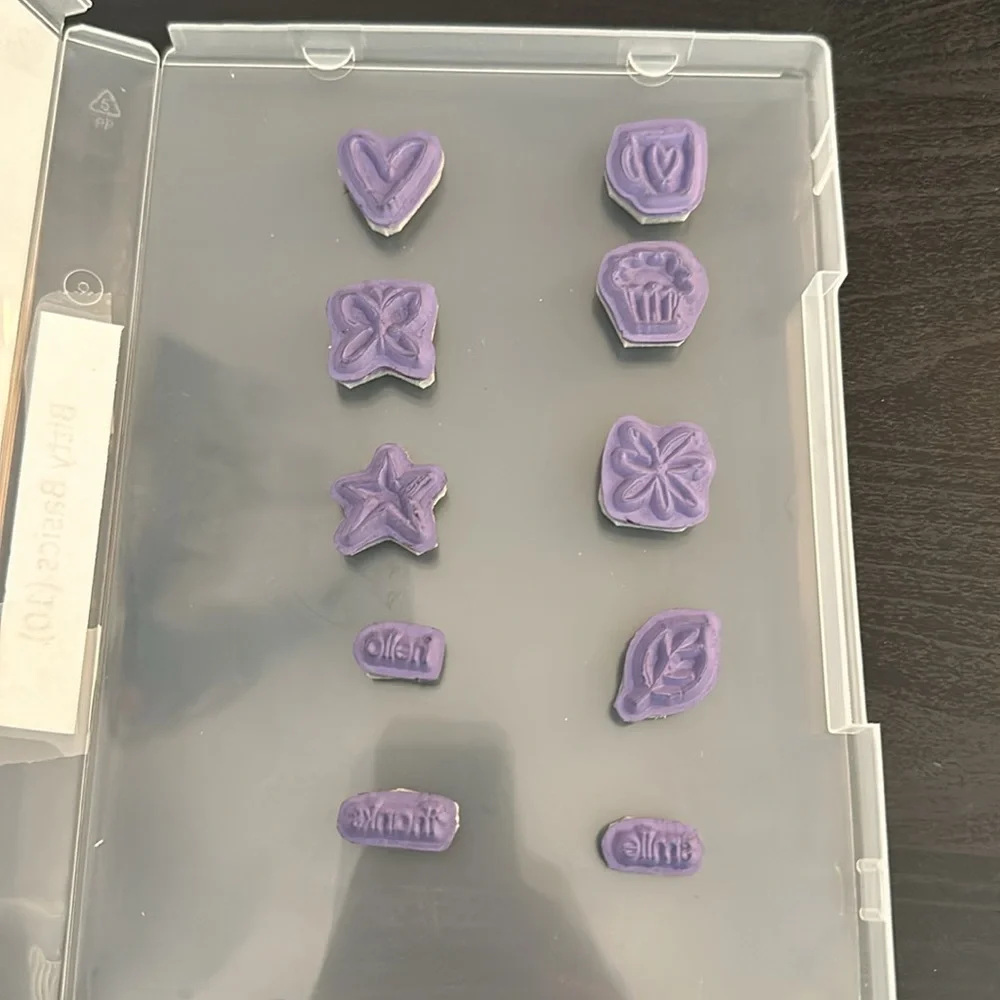 🎭 3/$25 - Bitty Basics set of 10 cling stamps